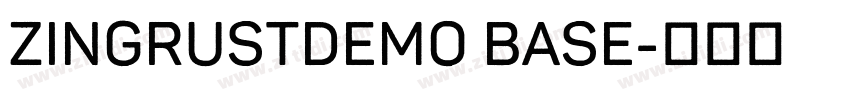 ZingRustDemo Base字体转换